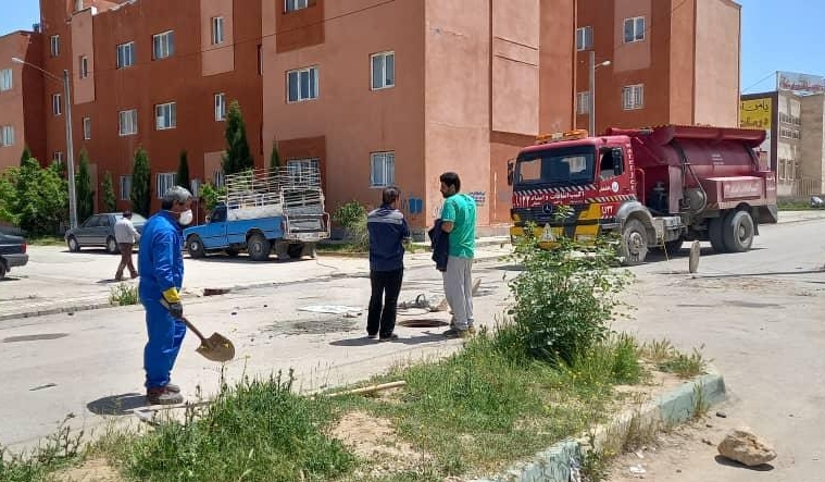 اتصال مسکن مهر یاسوج به شبکه فاضلاب 