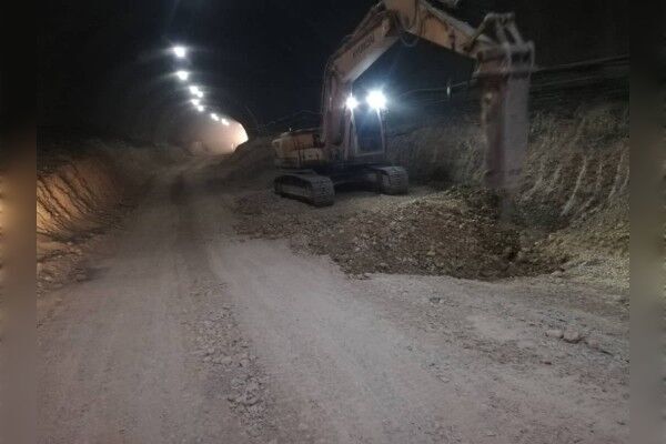 پیشرفت ۶۰ درصدی عملیات اجرایی تونل شماره ۲ محور یاسوج - سی سخت