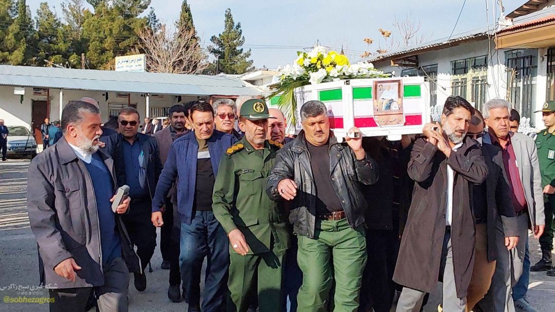 مراسم تشییع جانباز ۷۰ درصد دوران دفاع مقدس در یاسوج