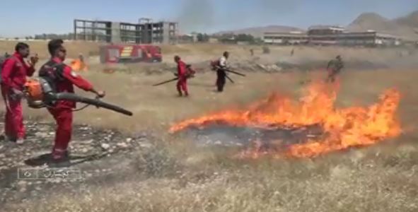 برگزاری مانور مقابله با آتش سوزی مراتع استان در گچساران