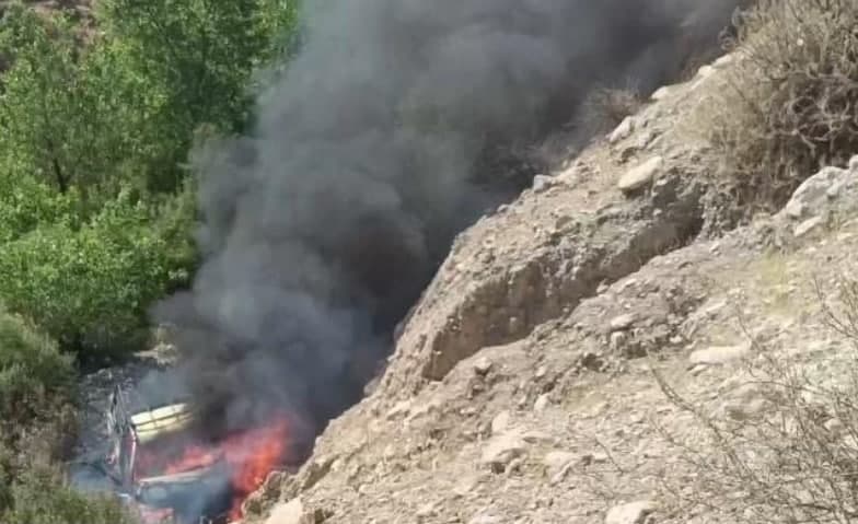  آتش سوزی خودرو و فوت راننده در فیلگاه