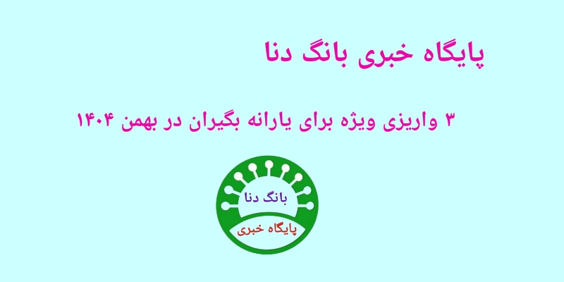 ۳ واریزی ویژه دولت برای یارانه بگیران در بهمن ۱۴۰۴